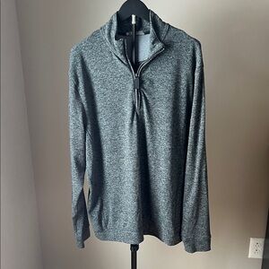 Men's Gray Quarter-Zip Sweater